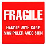 Fragile Handle With Care (4x4" - 500 labels per roll)