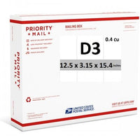 Priority Mail Cubic Dimension Box (D3) 12" x 3.125" x 15" (Side Loaded) (25 Pcs)